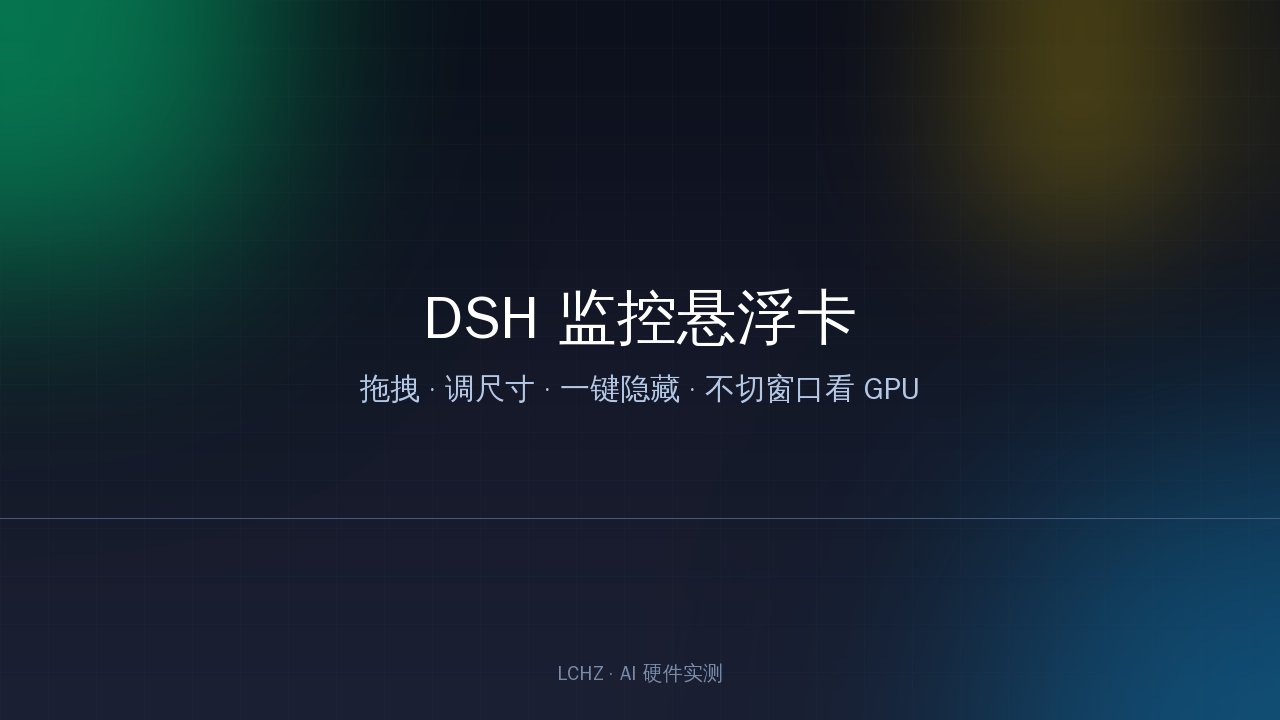 DSH 系统监控悬浮卡界面示意